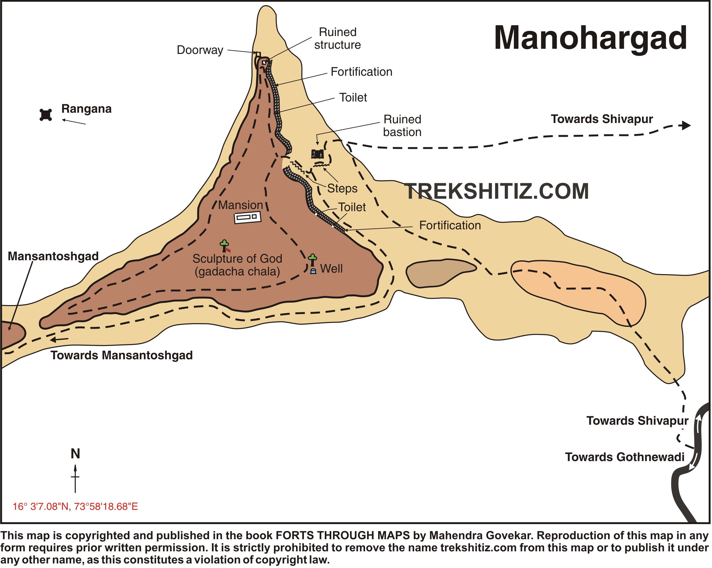 Manohar-Mansantoshgad English Map
